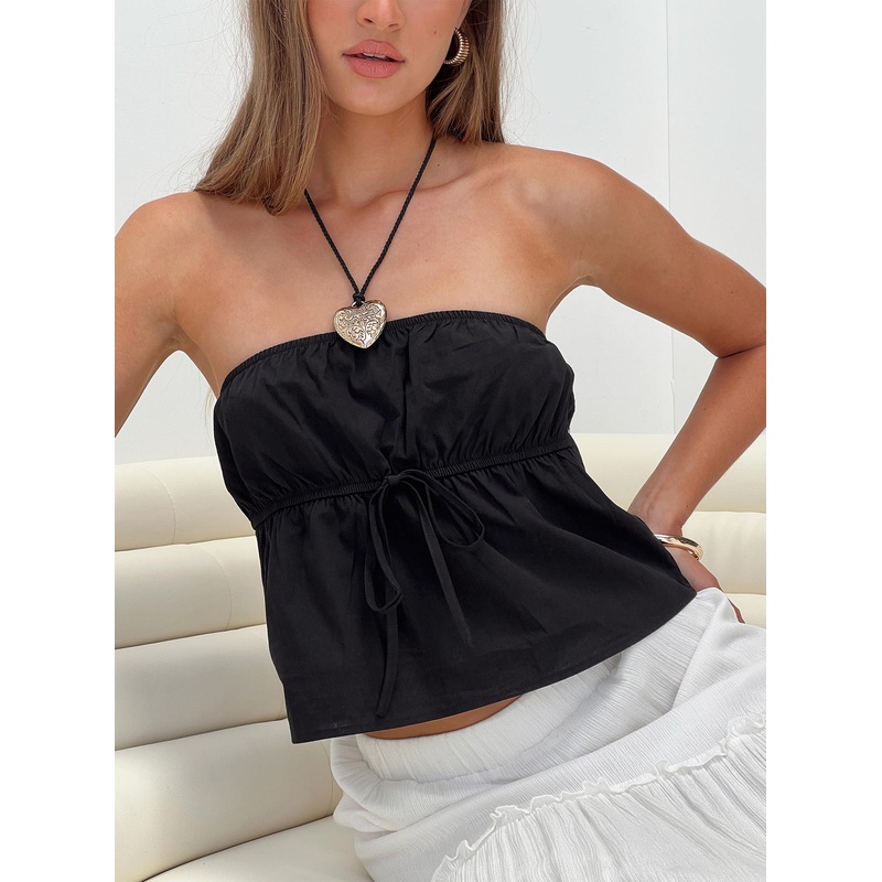 Annelyse Strapless Top Black