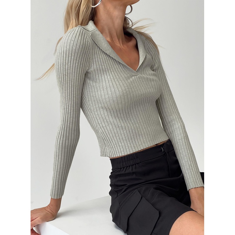 Attwell Long Sleeve Top Grey