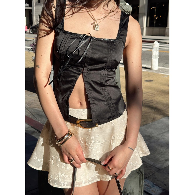 Chalamet Top Black