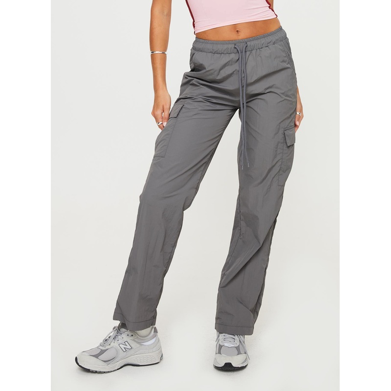 Flossie Parachute Pants Slate