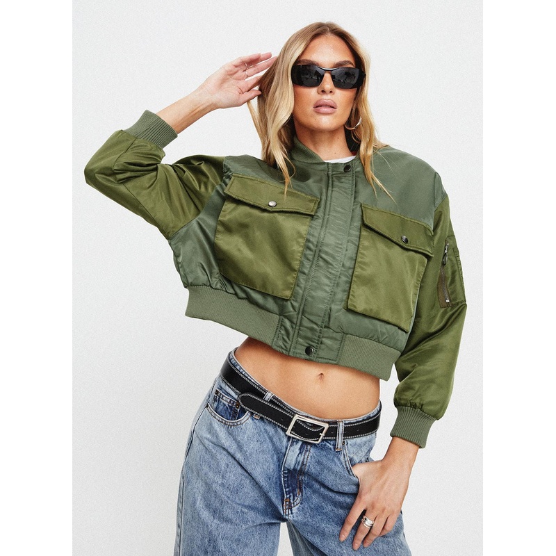 Milener Utility Bomber Jacket Olive