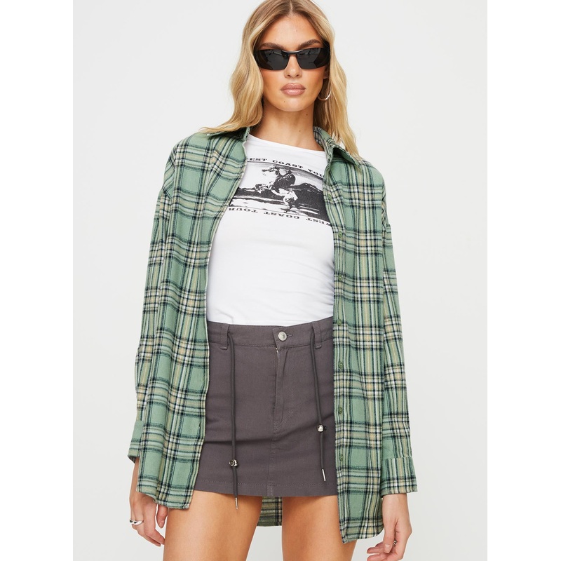 Tollen Shirt Dark Green Check