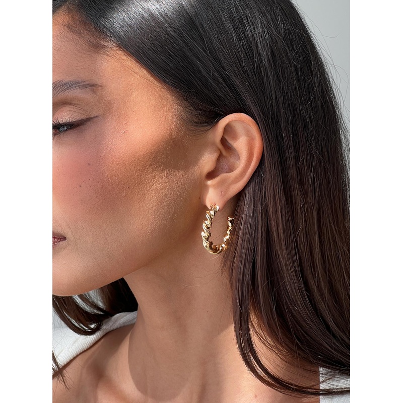 Sansa Twisted Earrings Gold