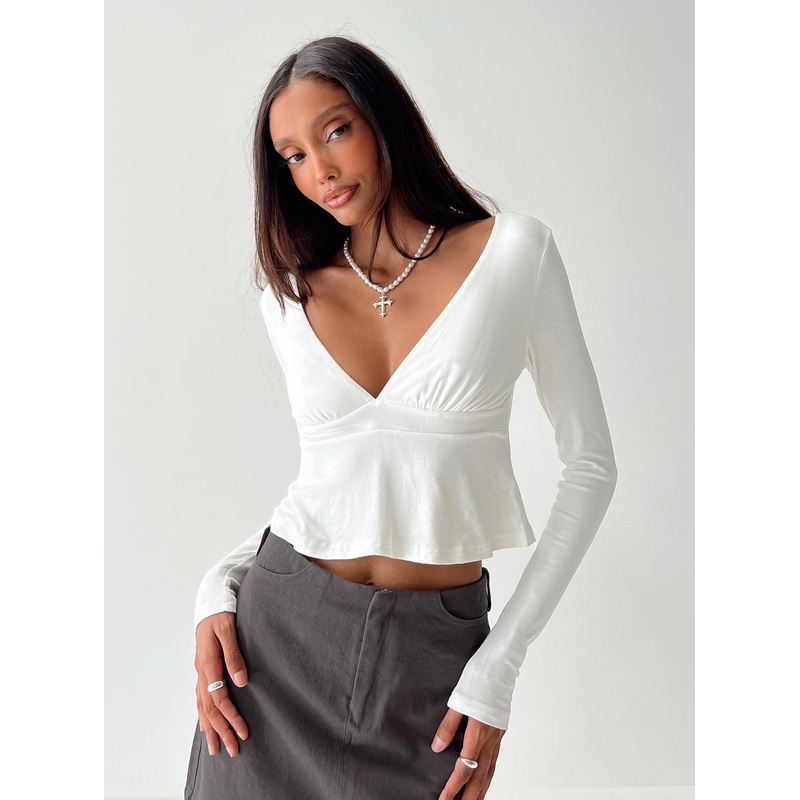 Segarra Long Sleeve Top White