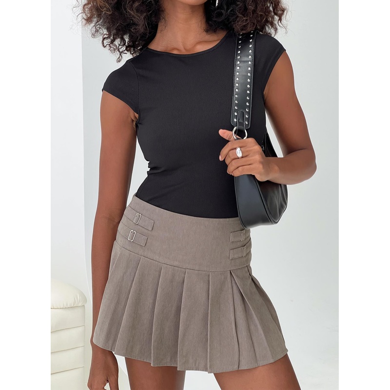 Cartwright Cord Mini Skirt Grey