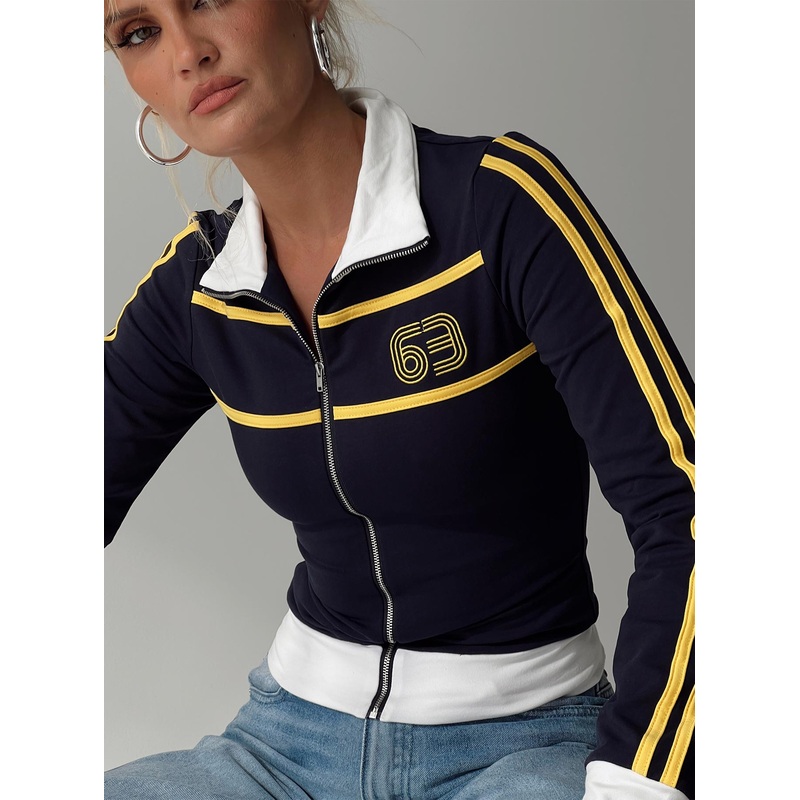 Get Busy Zip Up Jacket Navy