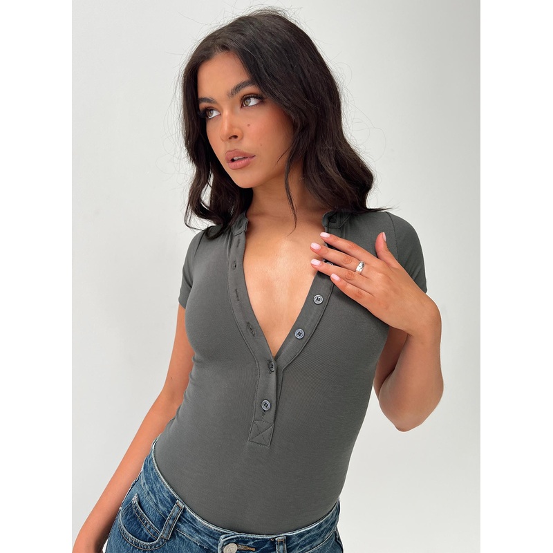 Kandis Bodysuit Marle Grey