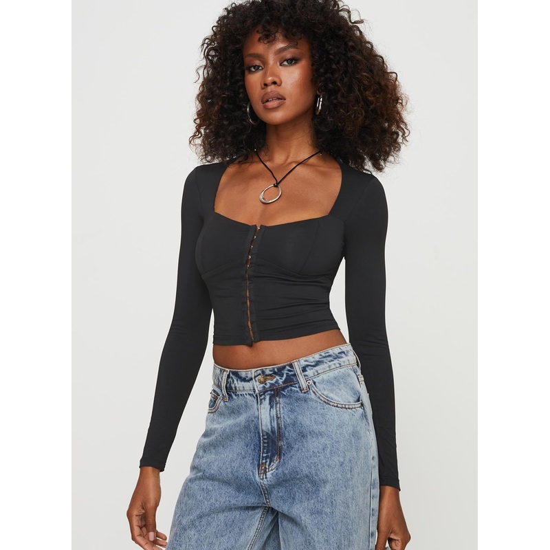 Torrado Long Sleeve Top Black
