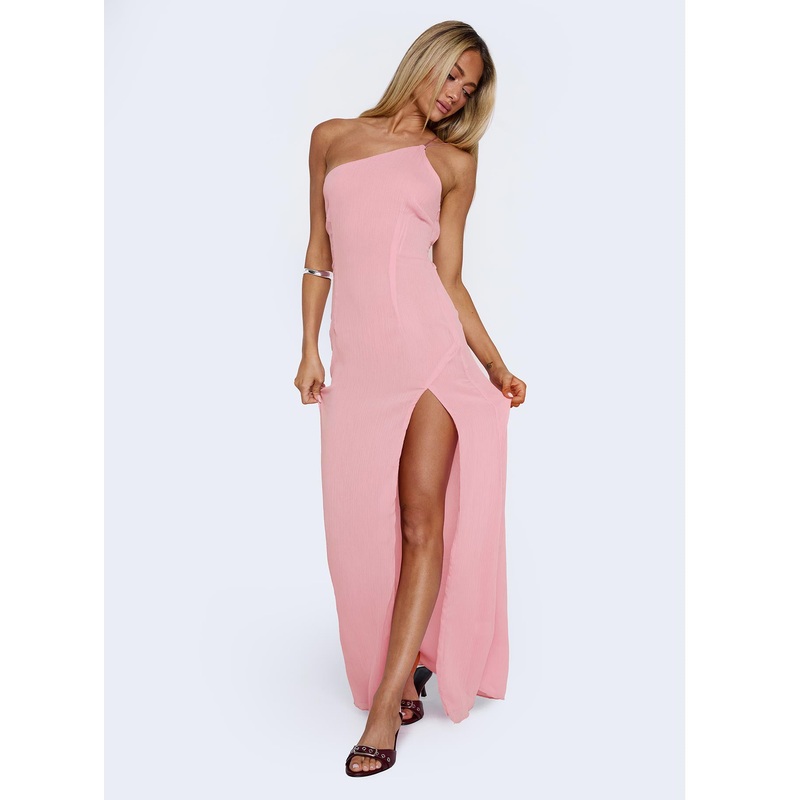 Kiss Of Life Chiffon Maxi Dress Pink