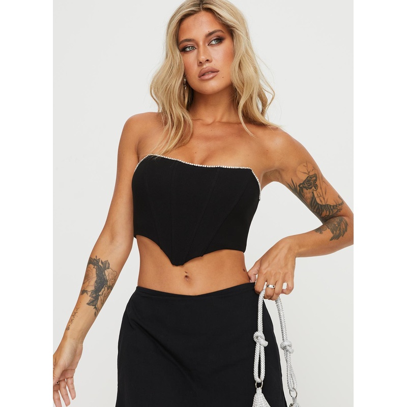 Rondi Strapless Top Black