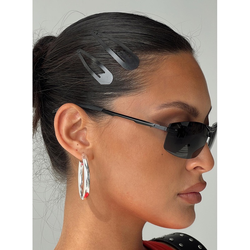 School Girl Hair Clip Pack Black