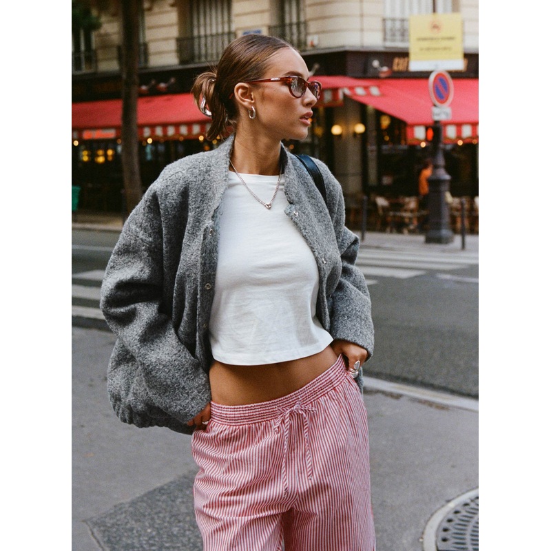 Stillar Bomber Jacket Grey