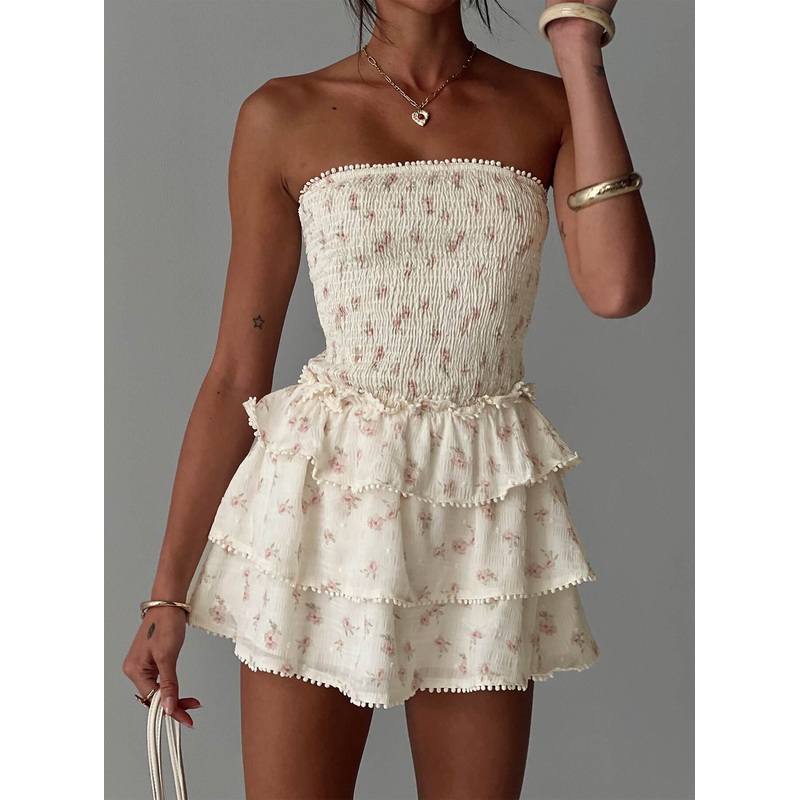 Sunkiss Frill Mini Dress Floral