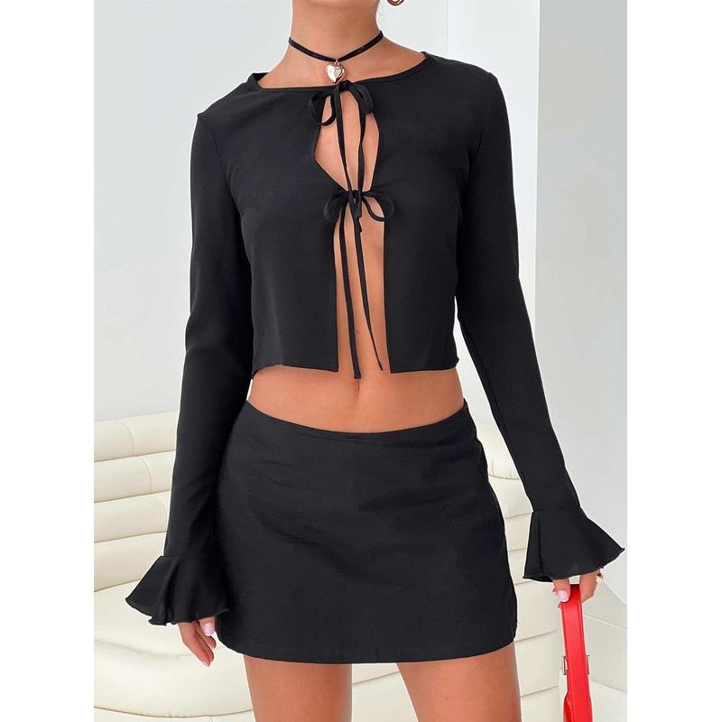 Bowden Long Sleeve Top Black