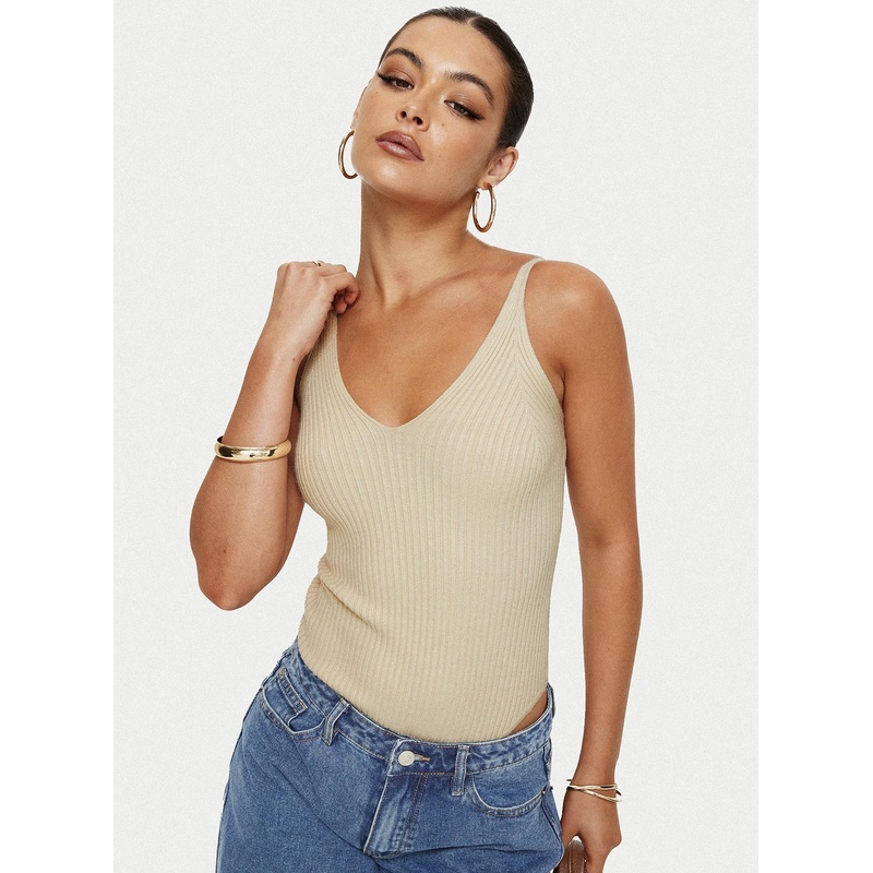 Keenan Bodysuit Beige