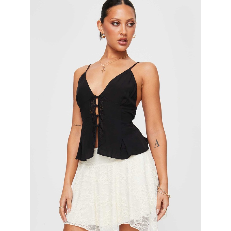 Signs Lace Top Black