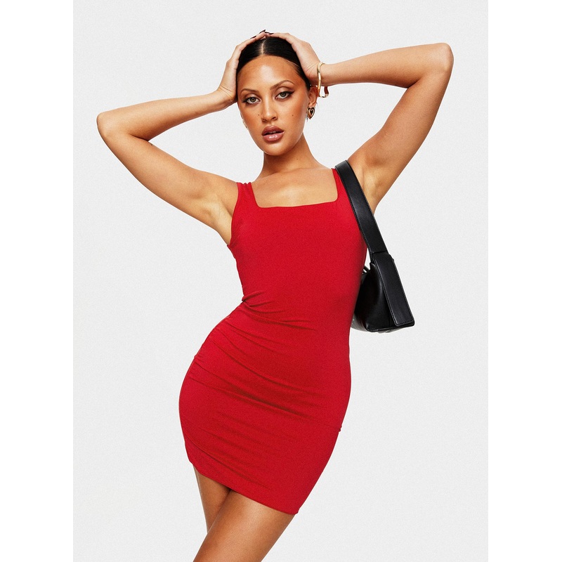 Back In Time Mini Dress Red