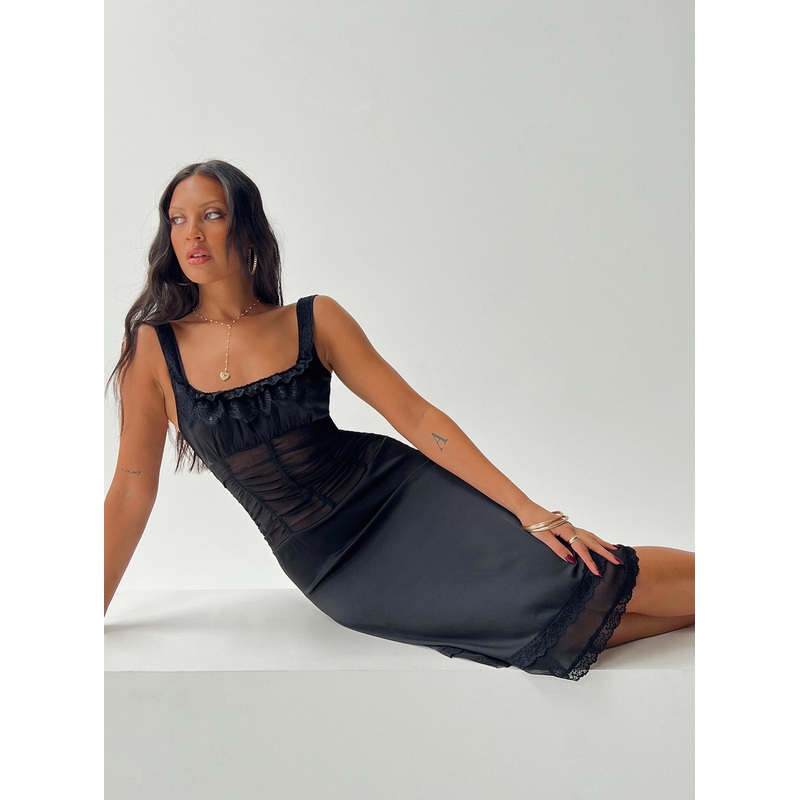 Kendall Midi Dress Black