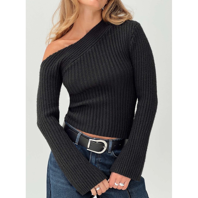 Phillips Cold Shoulder Sweater Black