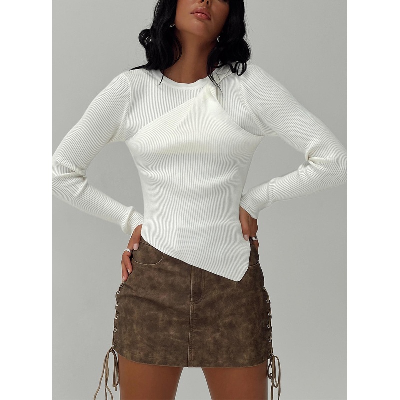 Standen Long Sleeve Top White