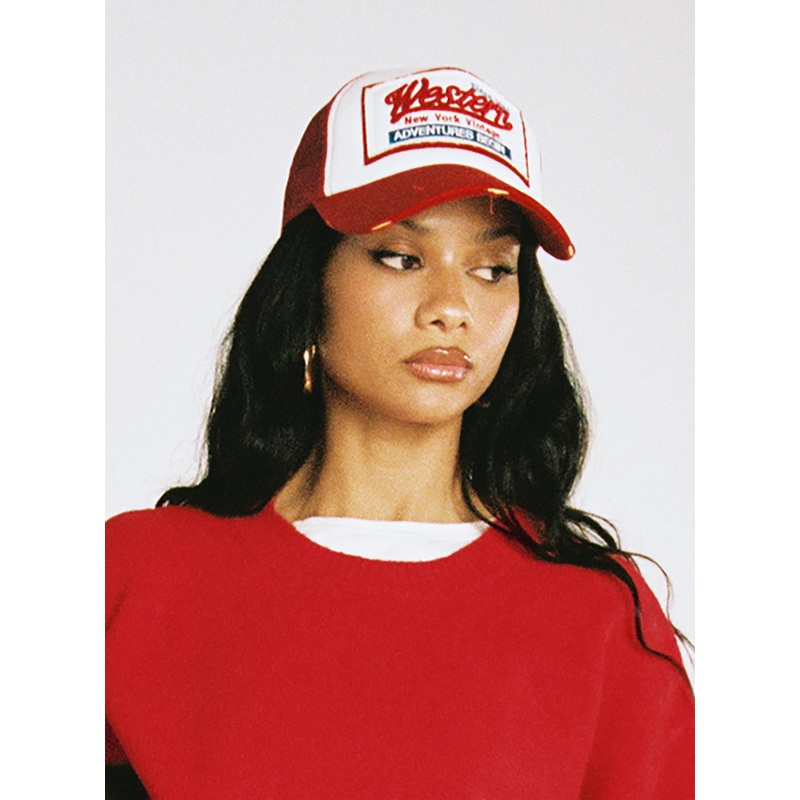 Adventures Trucker Hat Burgundy