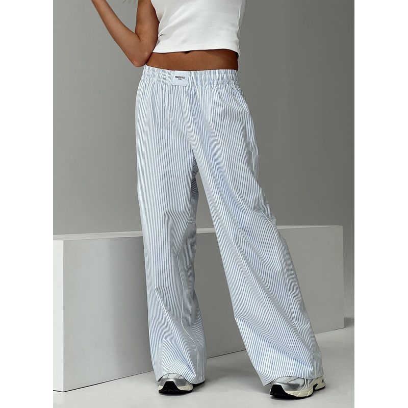 Beach House Pants Blue Stripe