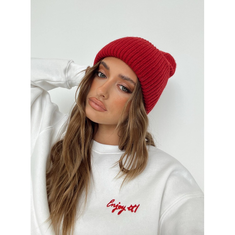 Lucano Beanie Red