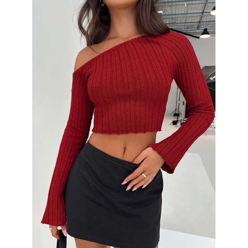 Santorini Knit Top Red