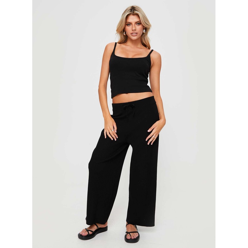 Talanie Knit Pants Black
