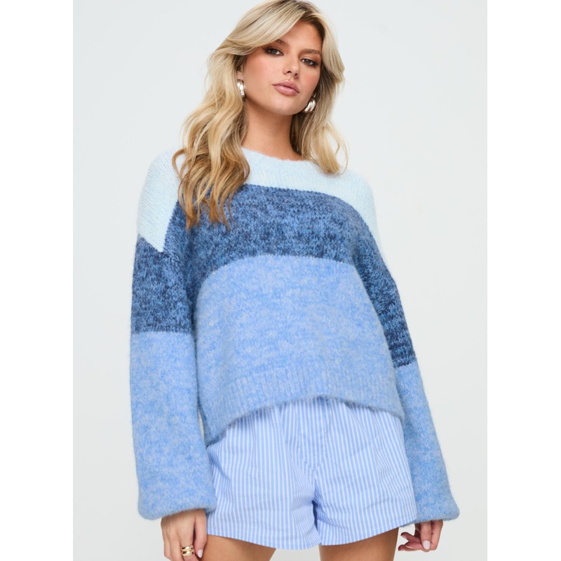 Janise Sweater Blue Stripe