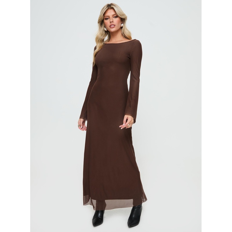 Lukea Maxi Dress Chocolate