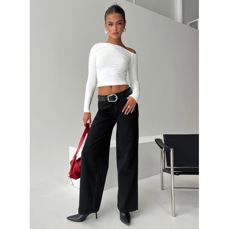 Maryanne Mid-rise Relaxed Jeans Washed Black