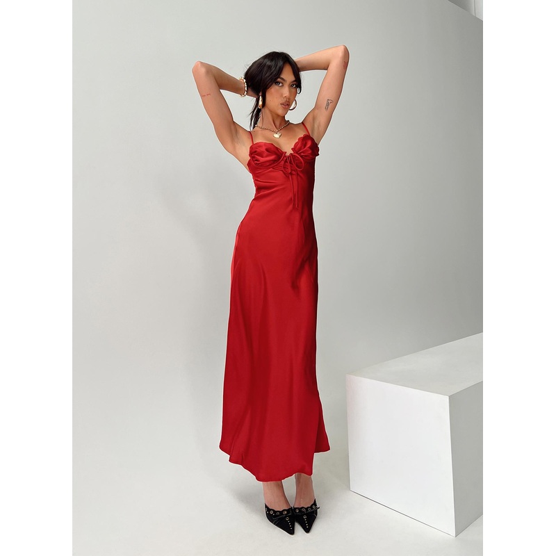 Monument Maxi Dress Red