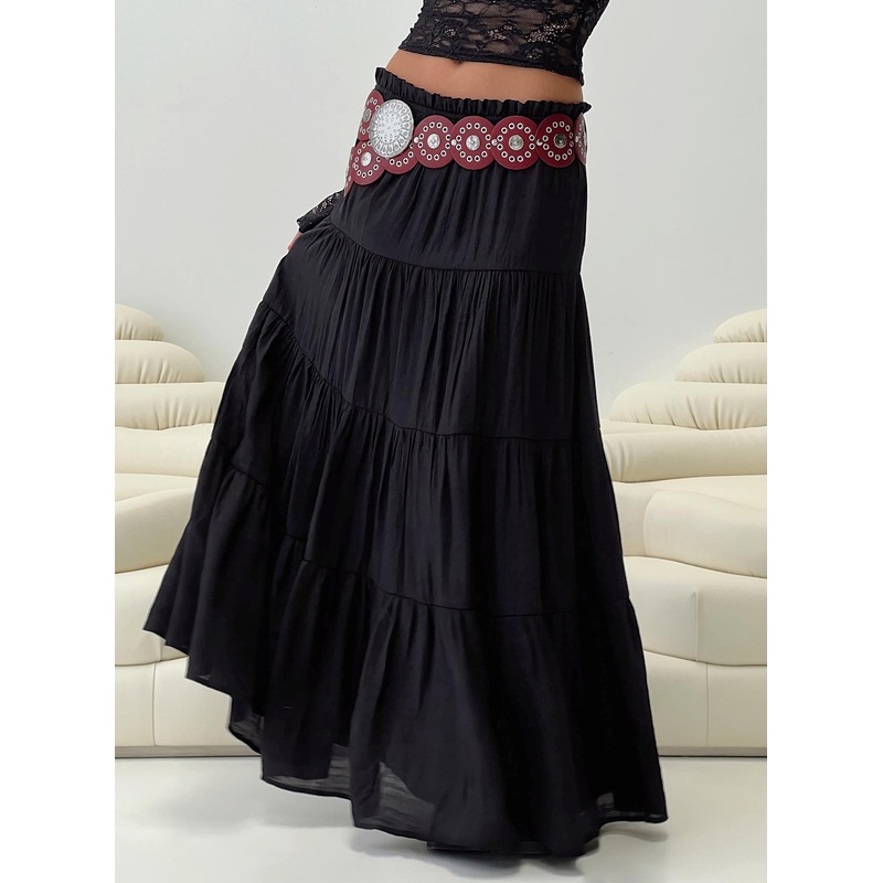Mya Maxi Skirt Black