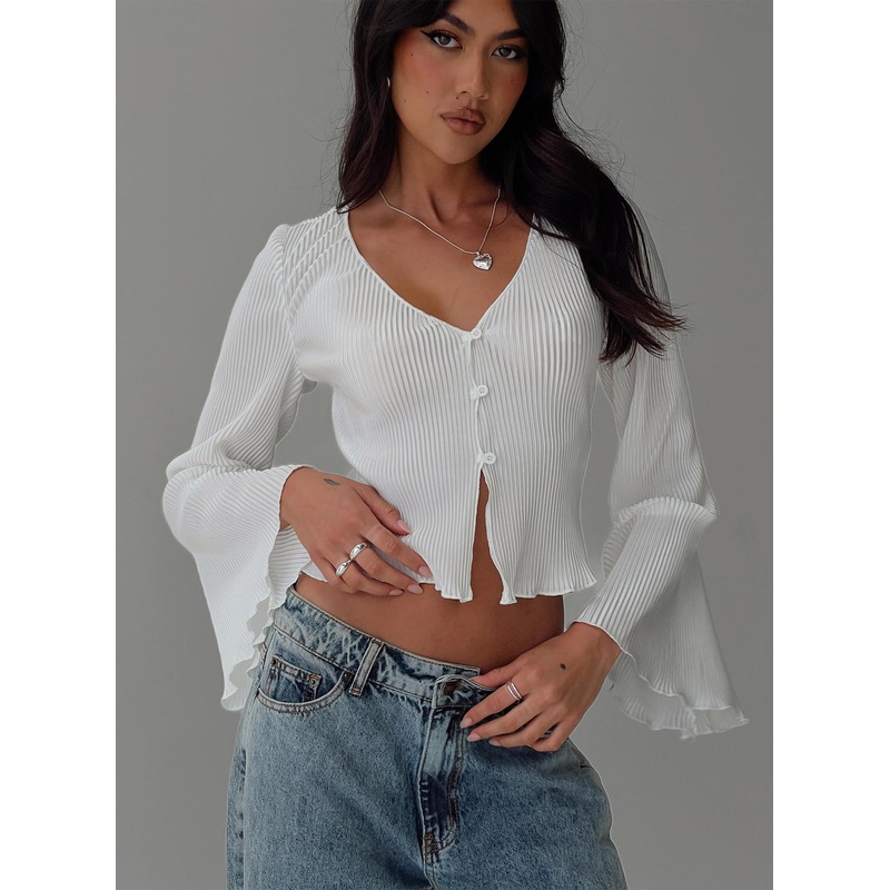 Collis Long Sleeve Top Cream