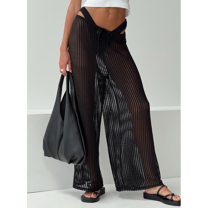 Darcie Knit Pants Black