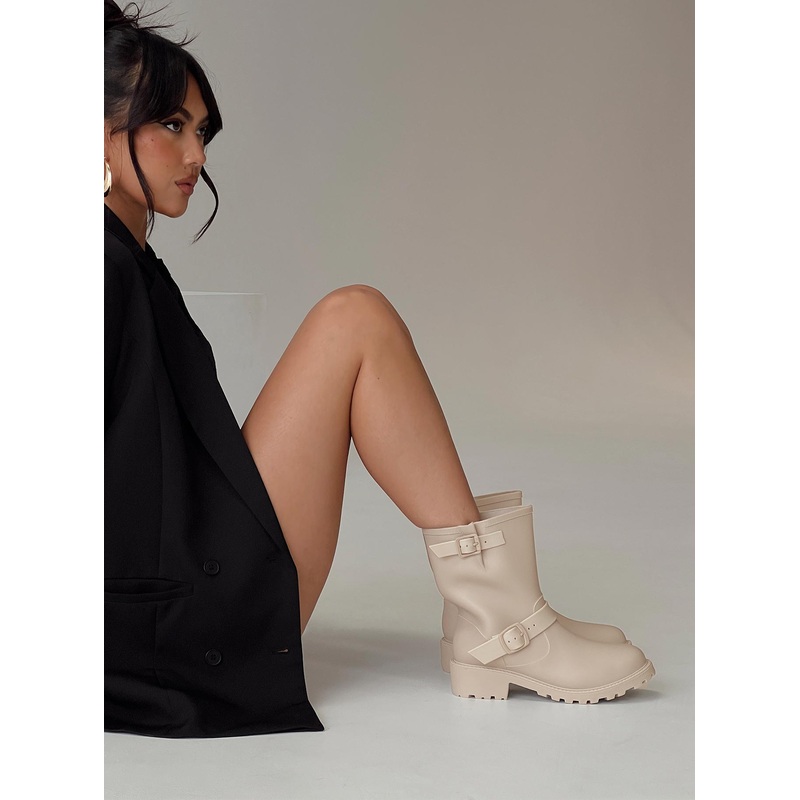 Senorita Rubber Boots Cream