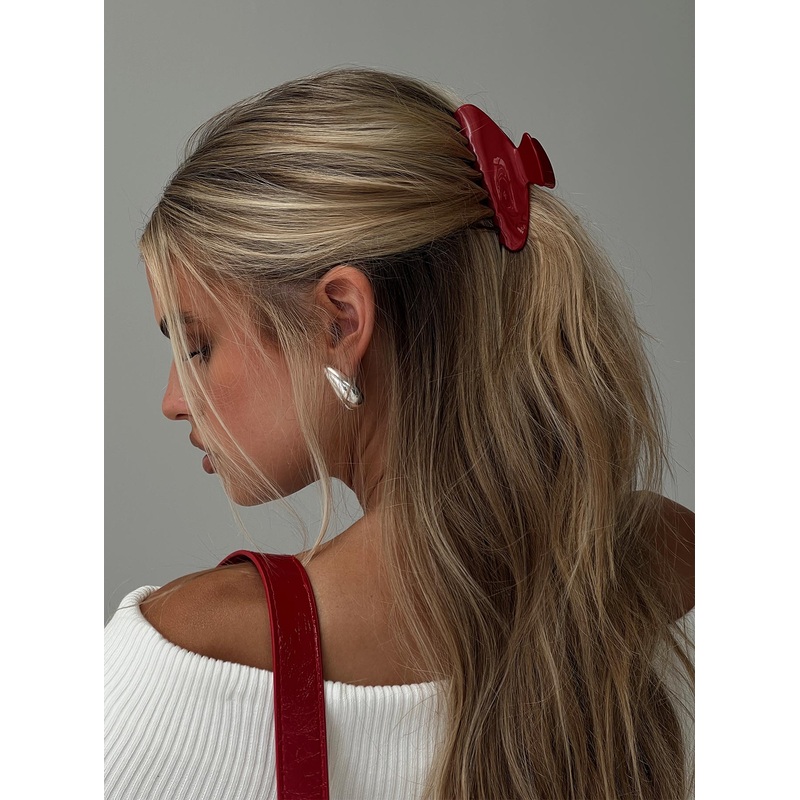 Caterina Hair Clip Red