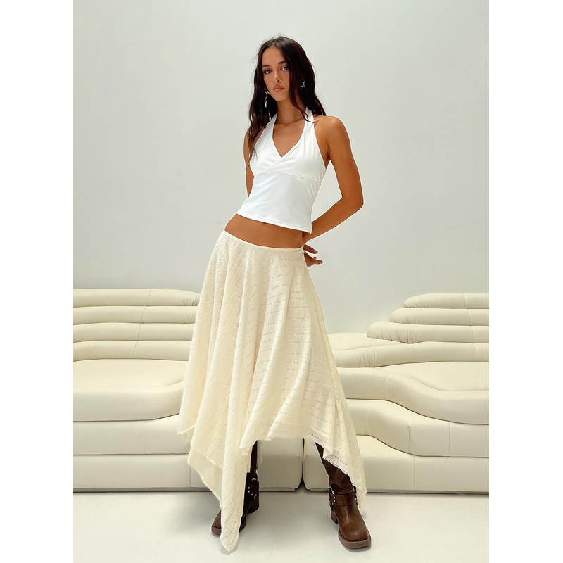 Gratitude Midi Skirt Cream