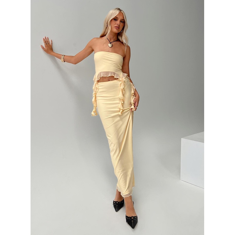 Alfonso Ruffle Set Cream