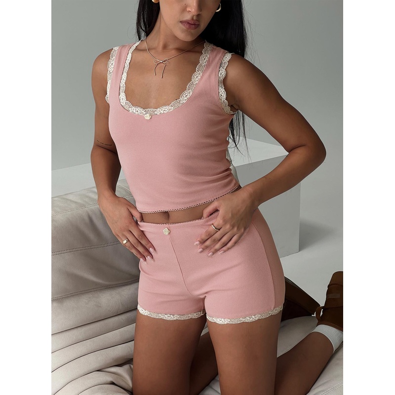 Morning Tea Sleep Set Pink
