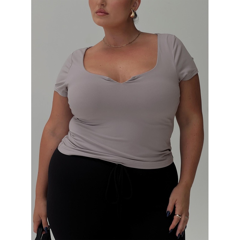 Serenie Top Grey Curve
