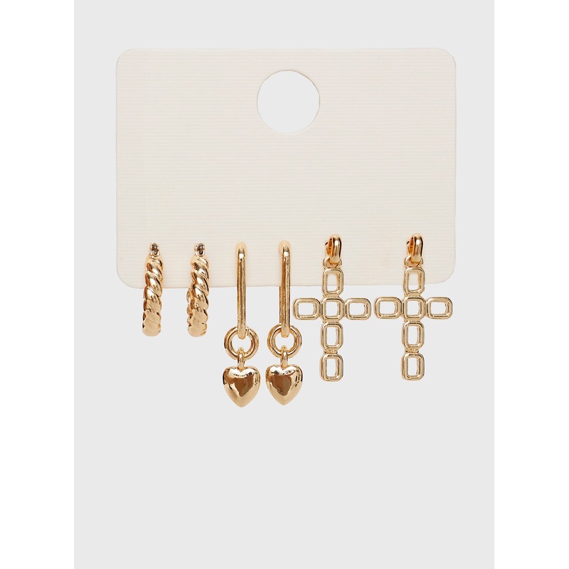 Thaddeus Earring Pack Gold