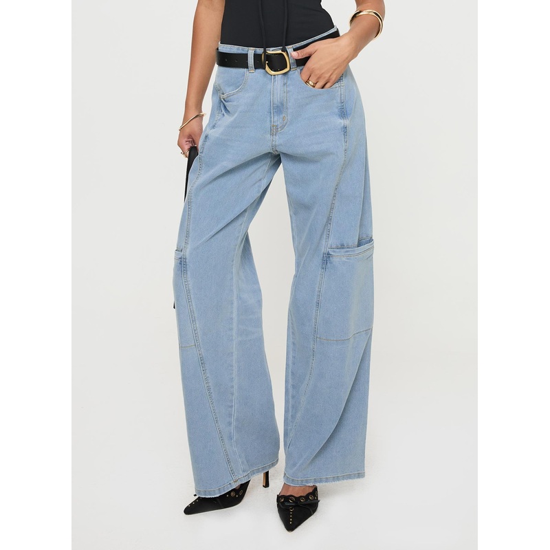 Calendar Low Rise Jeans Vintage Wash