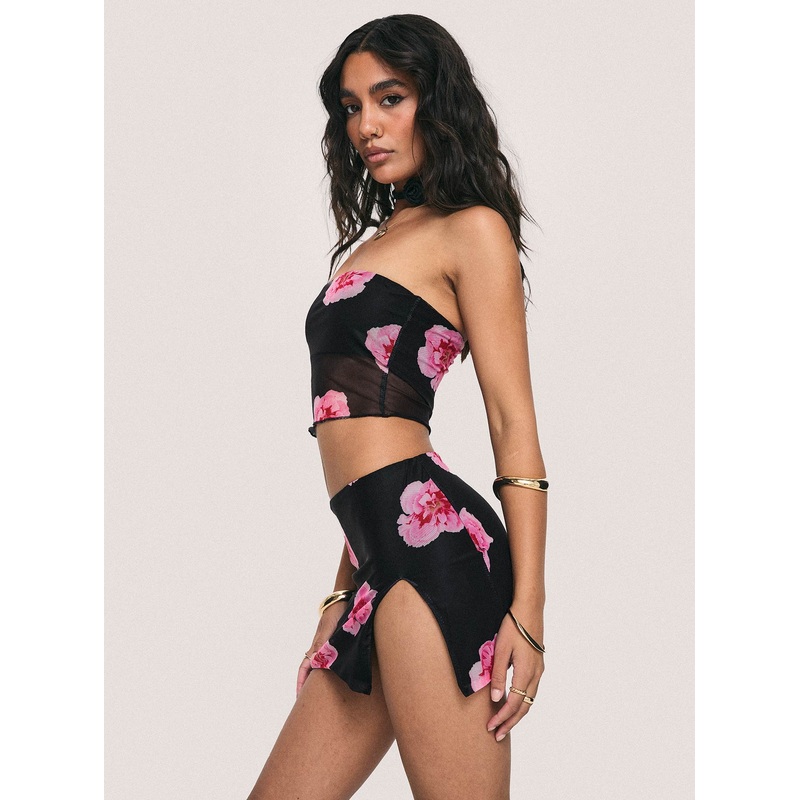 Corella Set Black / Pink Floral