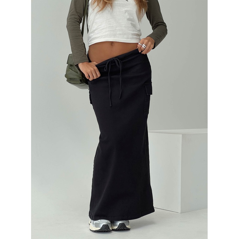 My Girl Maxi Skirt Black