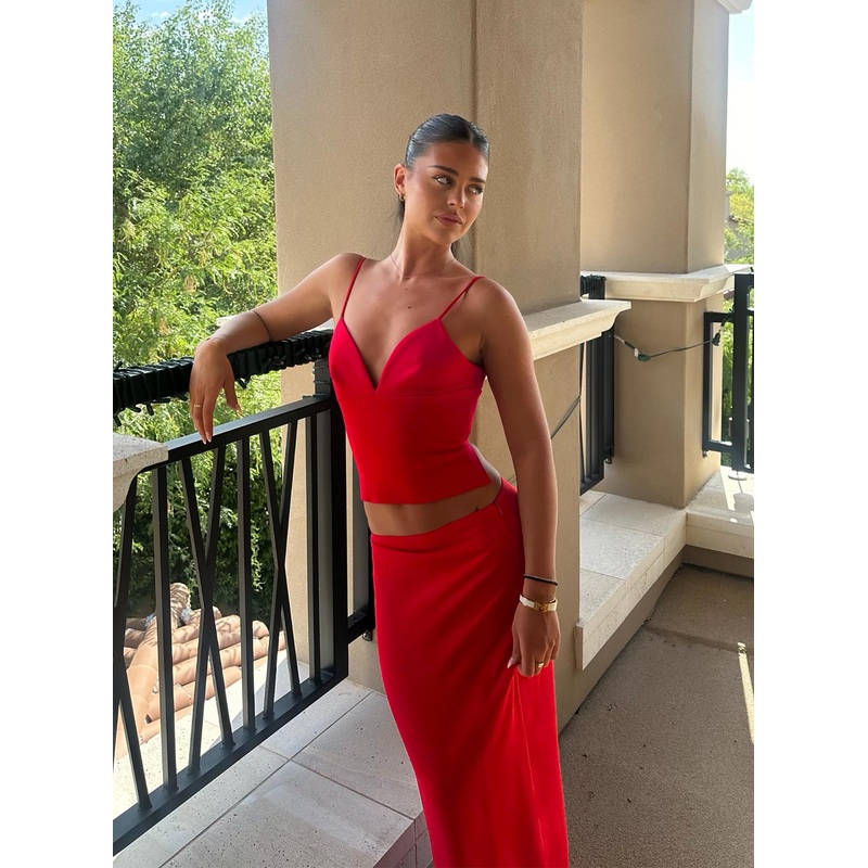 Sculpture Top Red