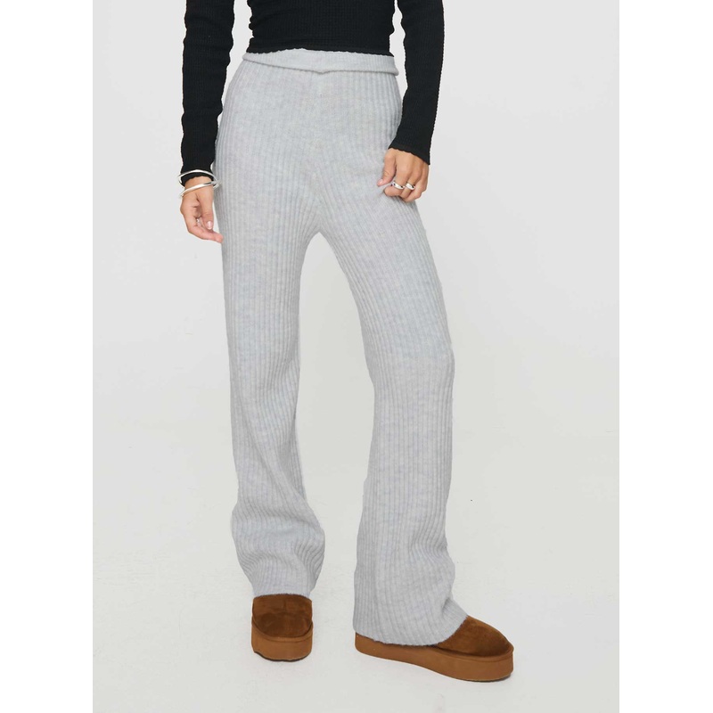 Templa Knit Pants Grey Marle