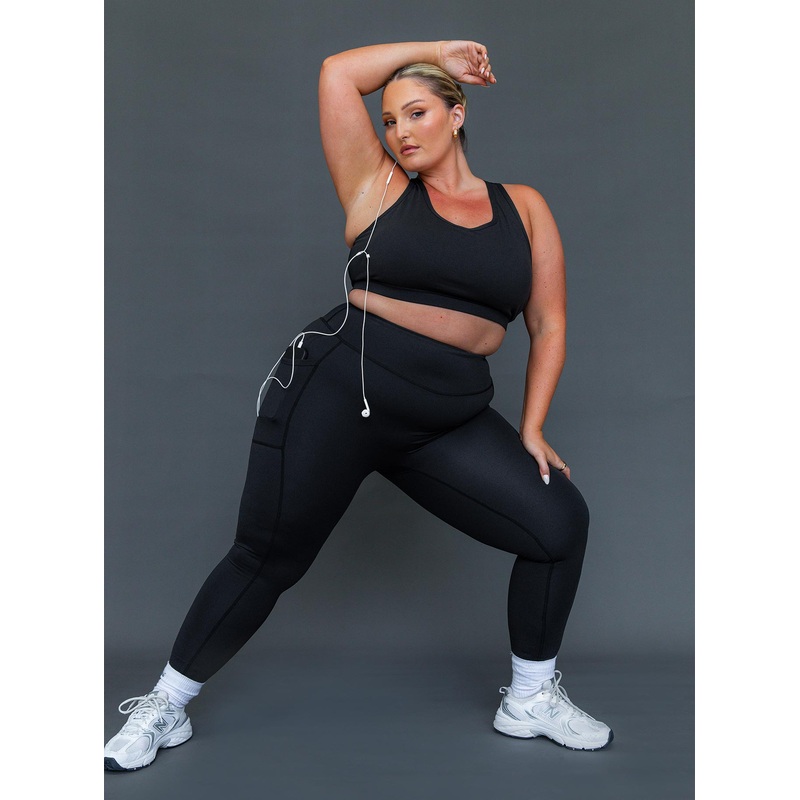 Achieve Activewear Leggings Black Curve