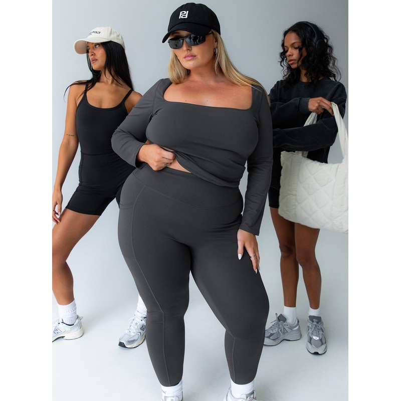 Achieve Activewear Leggings Grey Curve